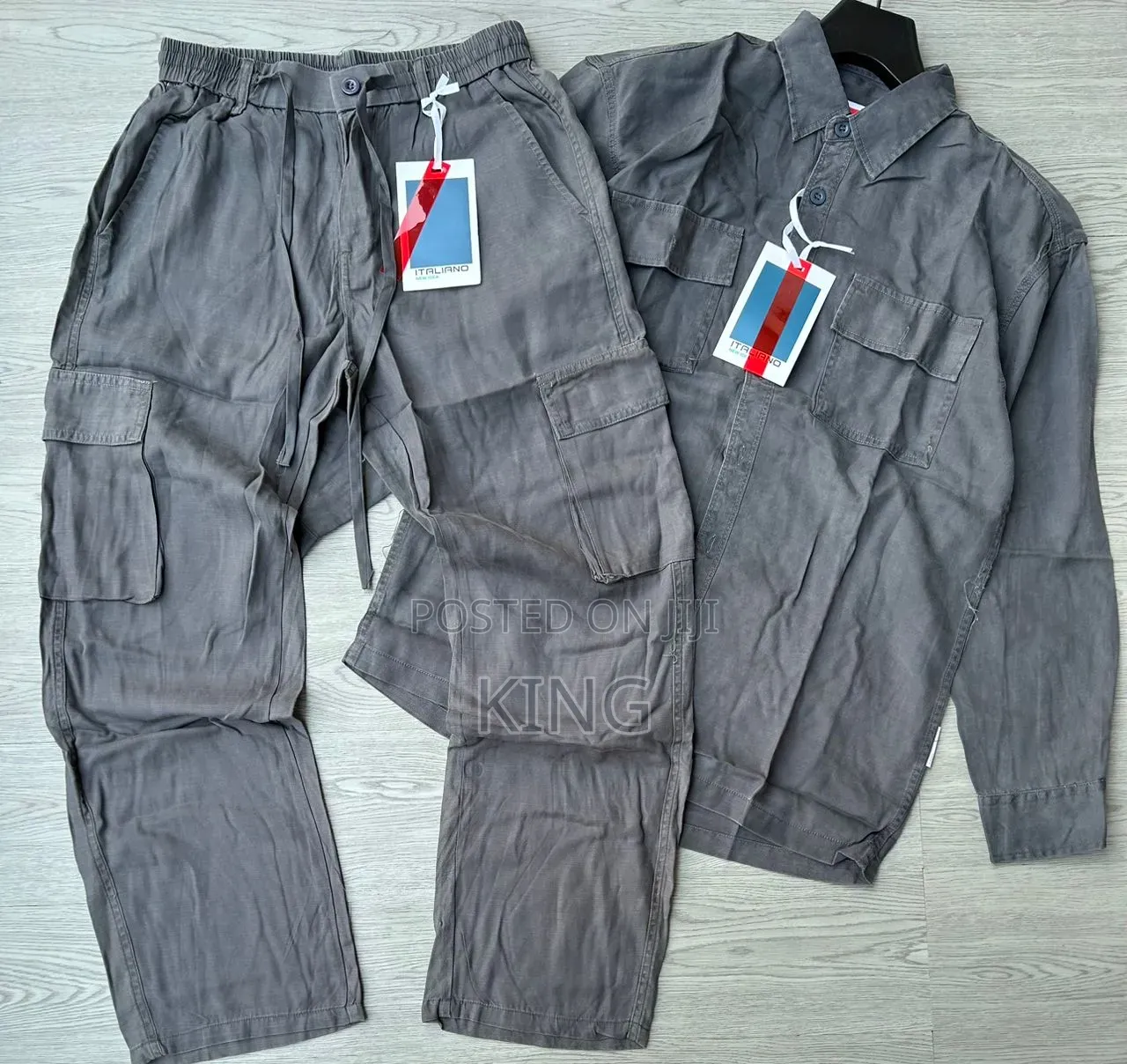 Safari Cargo Linen Set. Up and Down