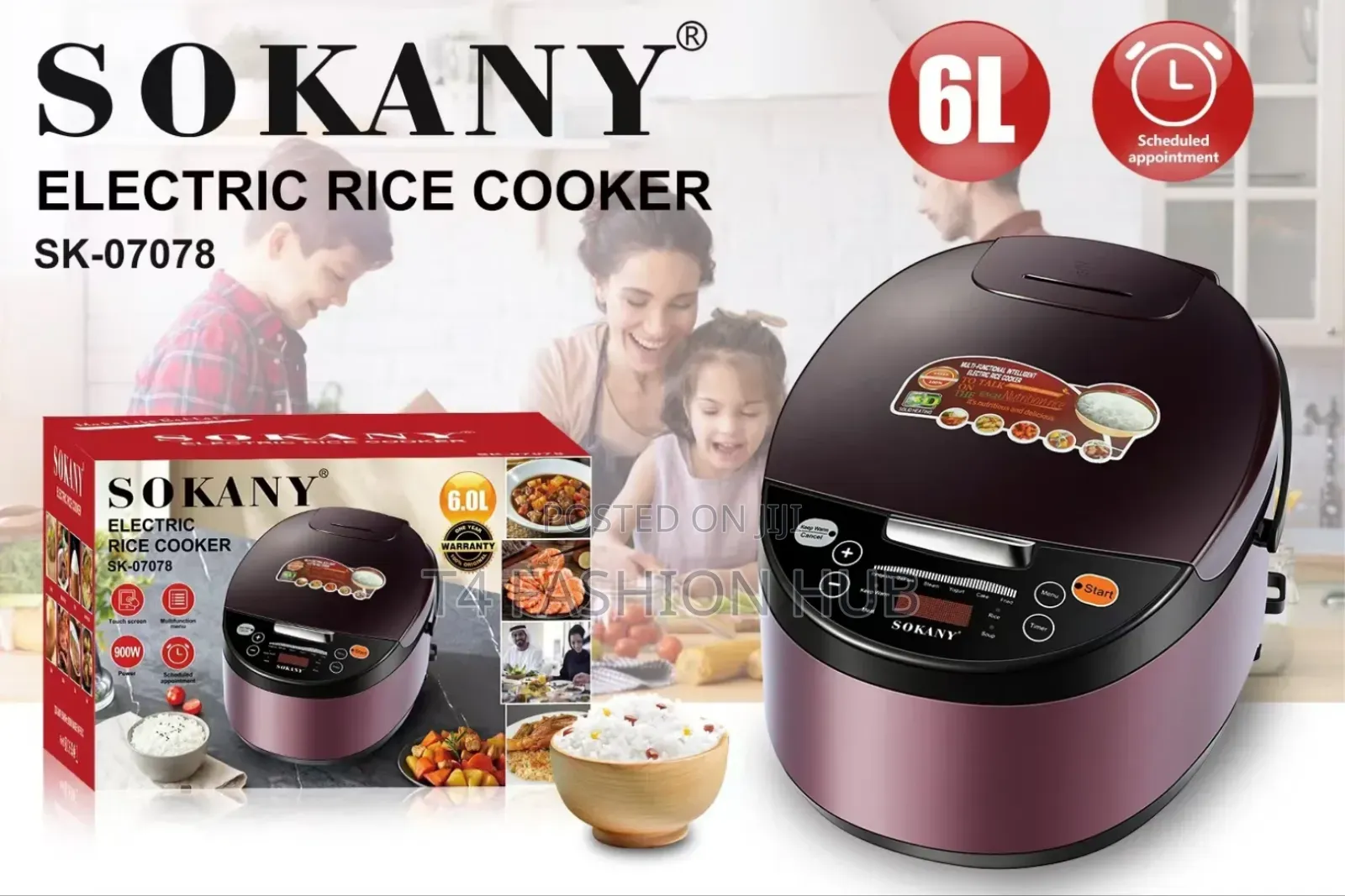 Multifunctional 6l Digital Rice Cooker