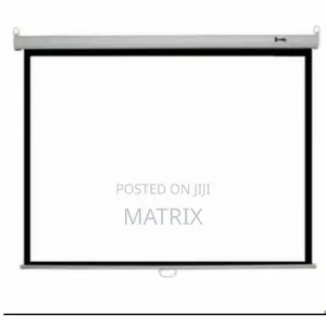 Projector Screen Manually Pulled Down