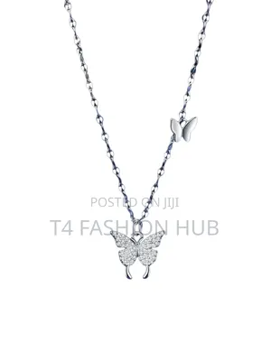 Butterfly Necklace for Women, Cubic Zirconia Pendant Necklace
