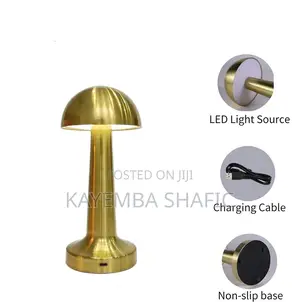 Aerbes Ab-Td26 Rechargeable Cordless Mushroom Led Table Lamp