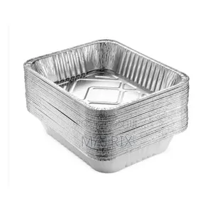 Silver Aluminium Disposable Plates 12pcs-Small