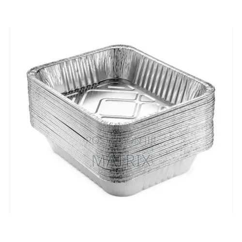 Silver Aluminium Disposable Plates 12pcs-Small