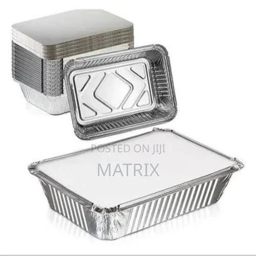 Silver Aluminium Disposable Plates 12pcs-big