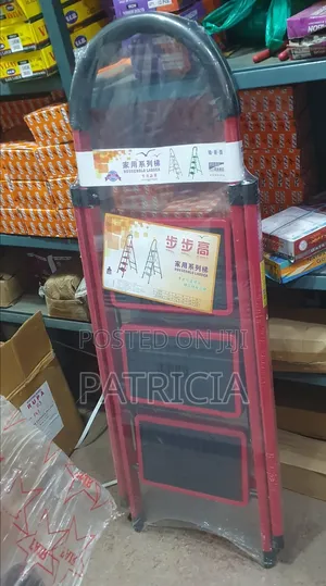 Red Household Folding Ladder