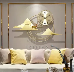 Modern Art Clock Metal Large Wall Clock