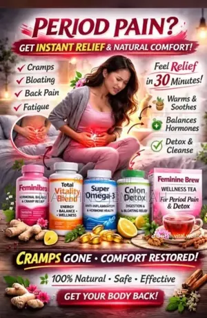 Femine Brew,Super Omega 3, Total Vitality Blend and Colon Detox