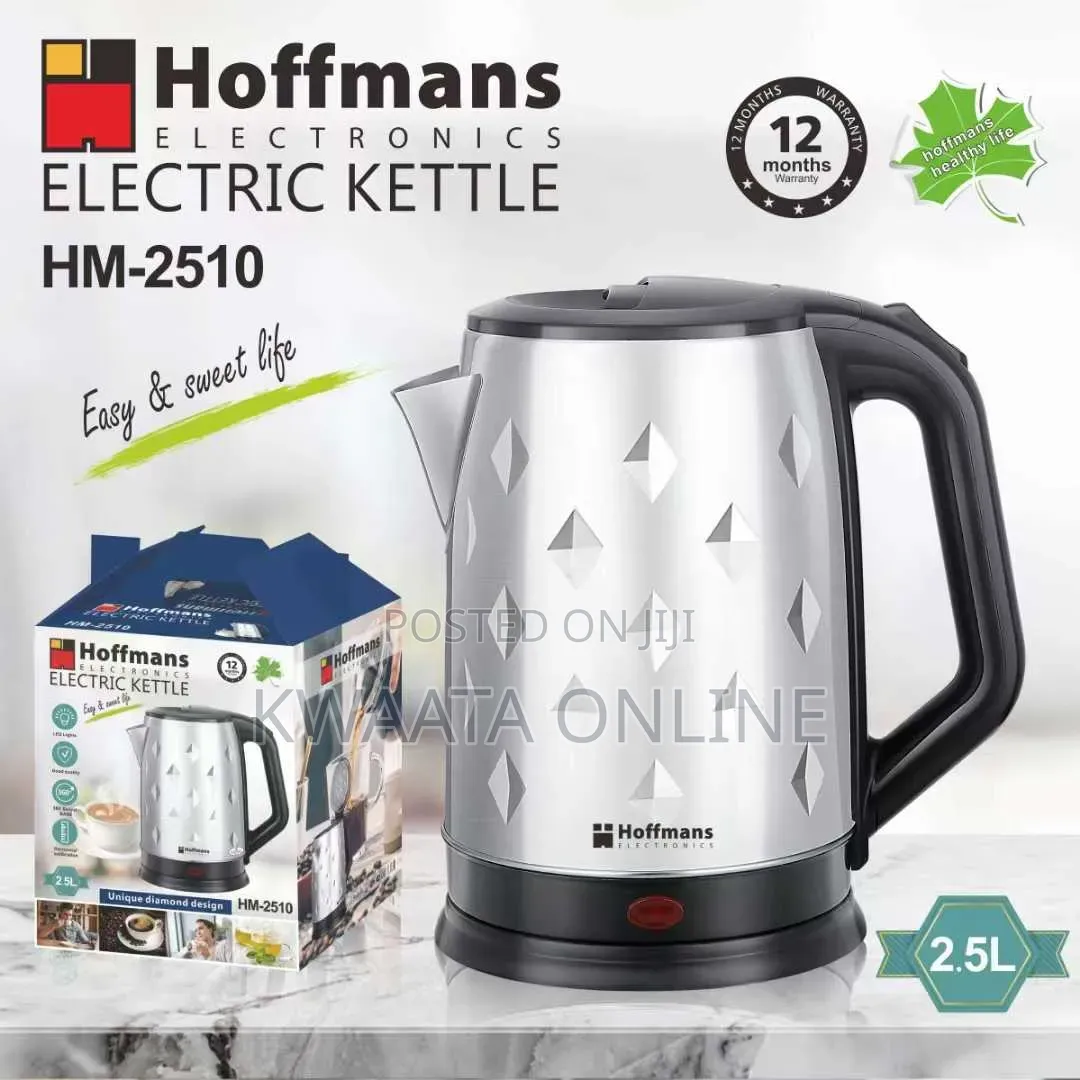 2.5l Electric Kettle Hoffmans Hm-2510, Fast Boil Tea Maker