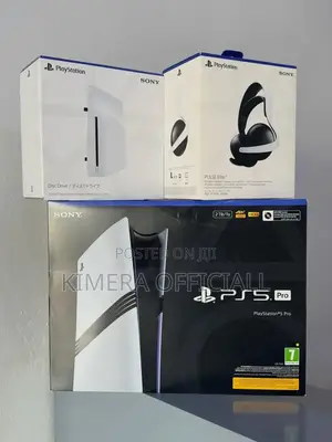 Brand New Playstation 5 Pro With a Disc Drive and Pulse Elite Headset