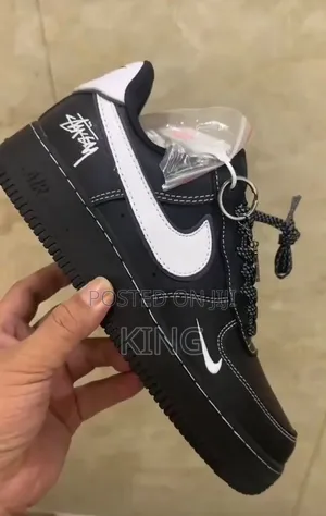 Nike Air Force 1 Low X Stussy Sneakers in Black.