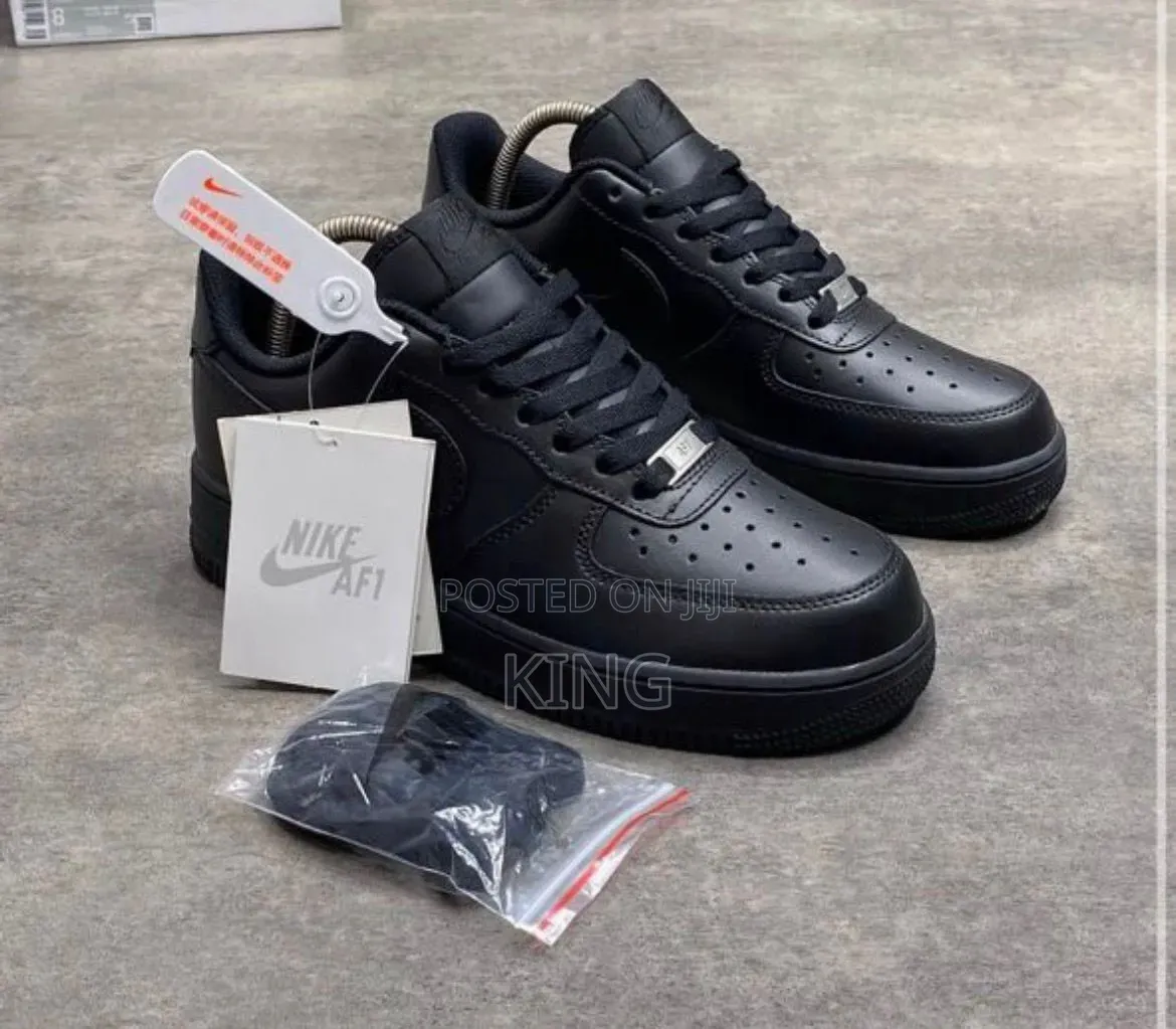 Nike Air Force 1 Low Sneakers. All Black