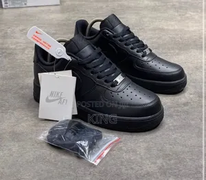 Nike Air Force 1 Low Sneakers. All Black