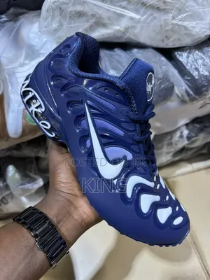 Nike Air Max Plus Shoes in a Navy Blu