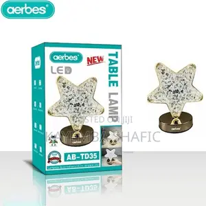 Aerbes Ab-Td35 Rechargeable Led Star Crystal Night Light Lamp