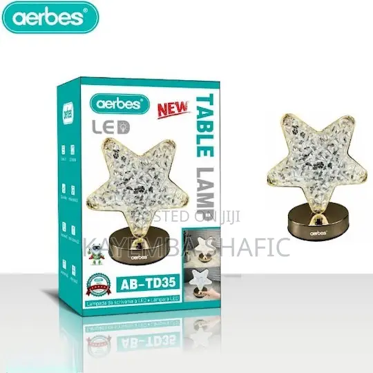 Aerbes Ab-Td35 Rechargeable Led Star Crystal Night Light Lamp