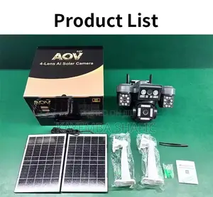 Aov 4-Lens 4g Ai Solar Security Camera - Ultra Hd
