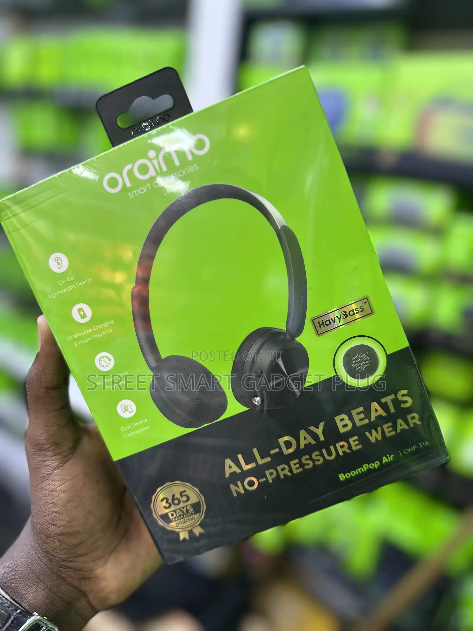 Oraimo Boom Pop Air Bluetooth Headhphones