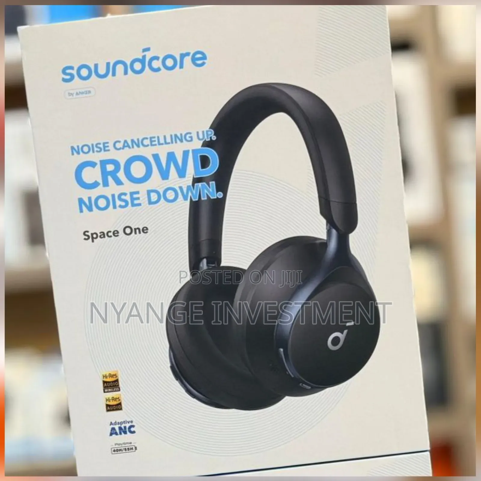 Soundcore Space One Active Noise Cancelling Headphones by Anker.