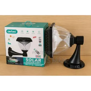 Solar Garden Light Is a 100w Waterproof Outdoor Lamp