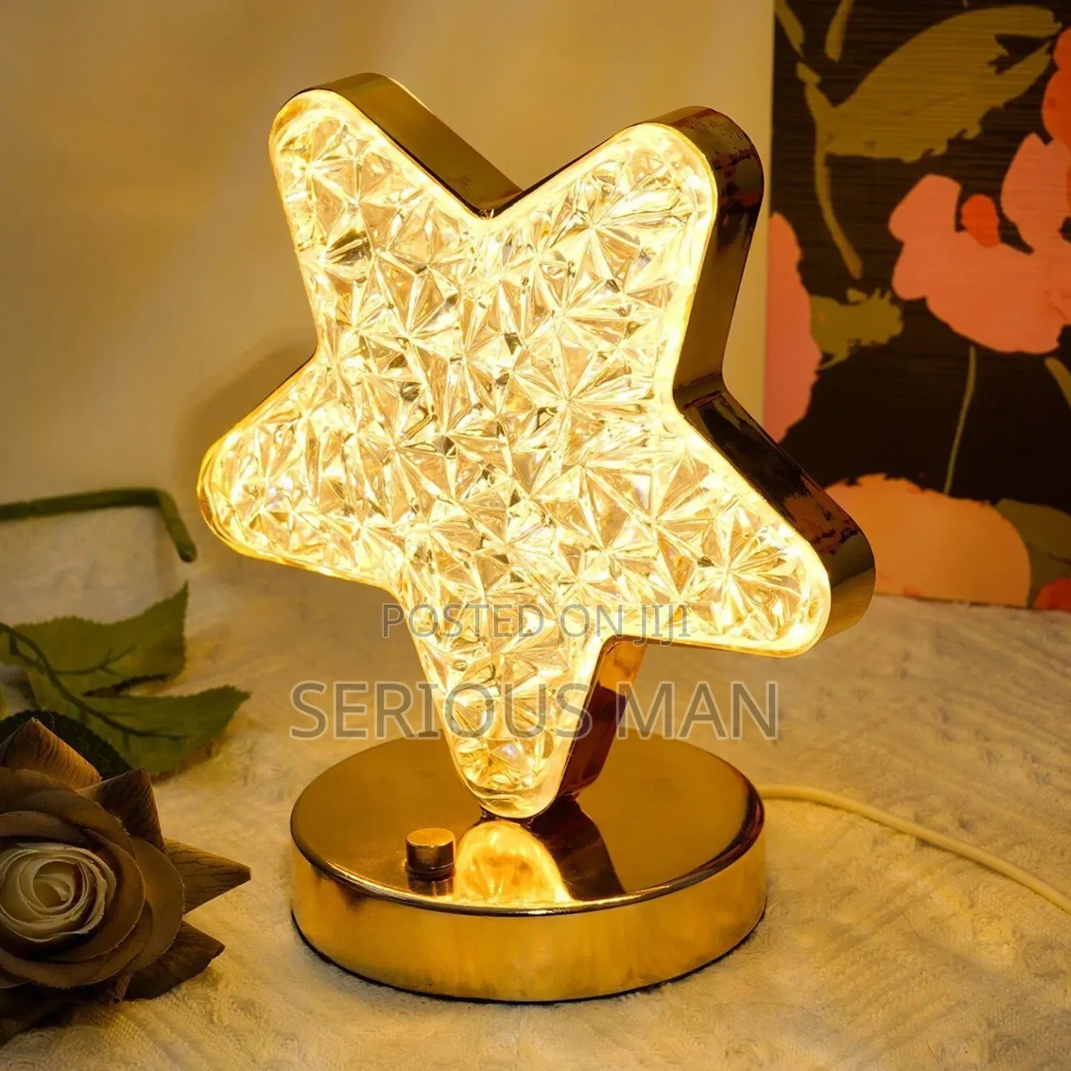 Rechargeable Star-Shaped Led Table Lamp, Model Ab-Td35