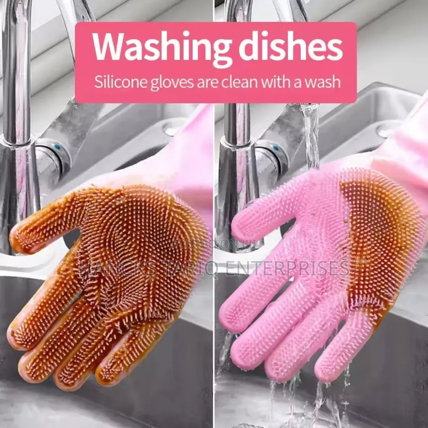 Silicone Scrubbing Gloves – Multi-purpose Kitchen Cleaning Tool