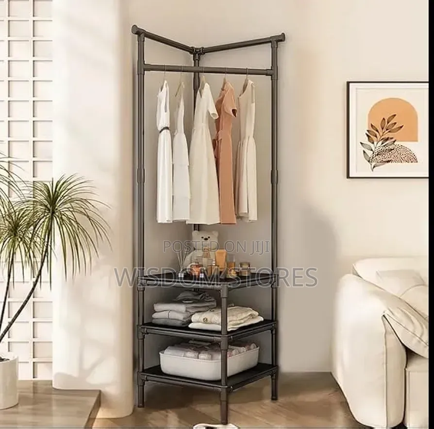 Corner Clothing Rack