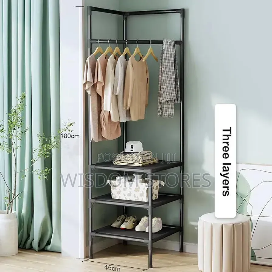 Corner Clothing Rack