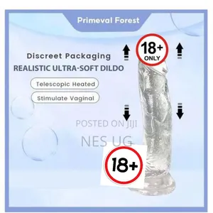 Realistic Silicon Dildo Female Sex Toy - Transparent