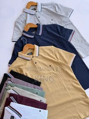 Contrast Stripe Casual Polo Shirts
