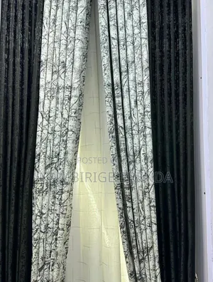 Mix and Match of Black and White Curtains