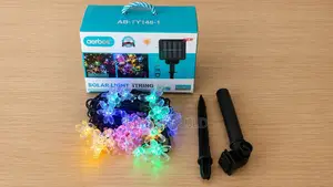 Aerbes Ab-Ty148-1 Solar Flower String Lights Multi-Colour Garden Decor