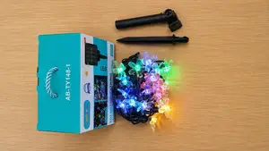 Aerbes Ab-Ty148-1 Solar Flower String Lights Multi-Colour Garden Decor
