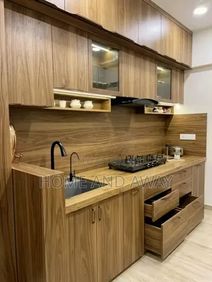 Wooden Grain Kitchen Cabinets in Any Colour Shade From 5,000,000/-
