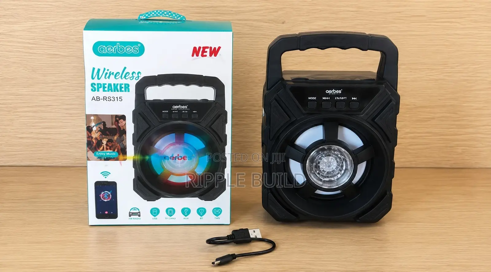 Portable Bluetooth Speaker Aerbes Ab-Rs315