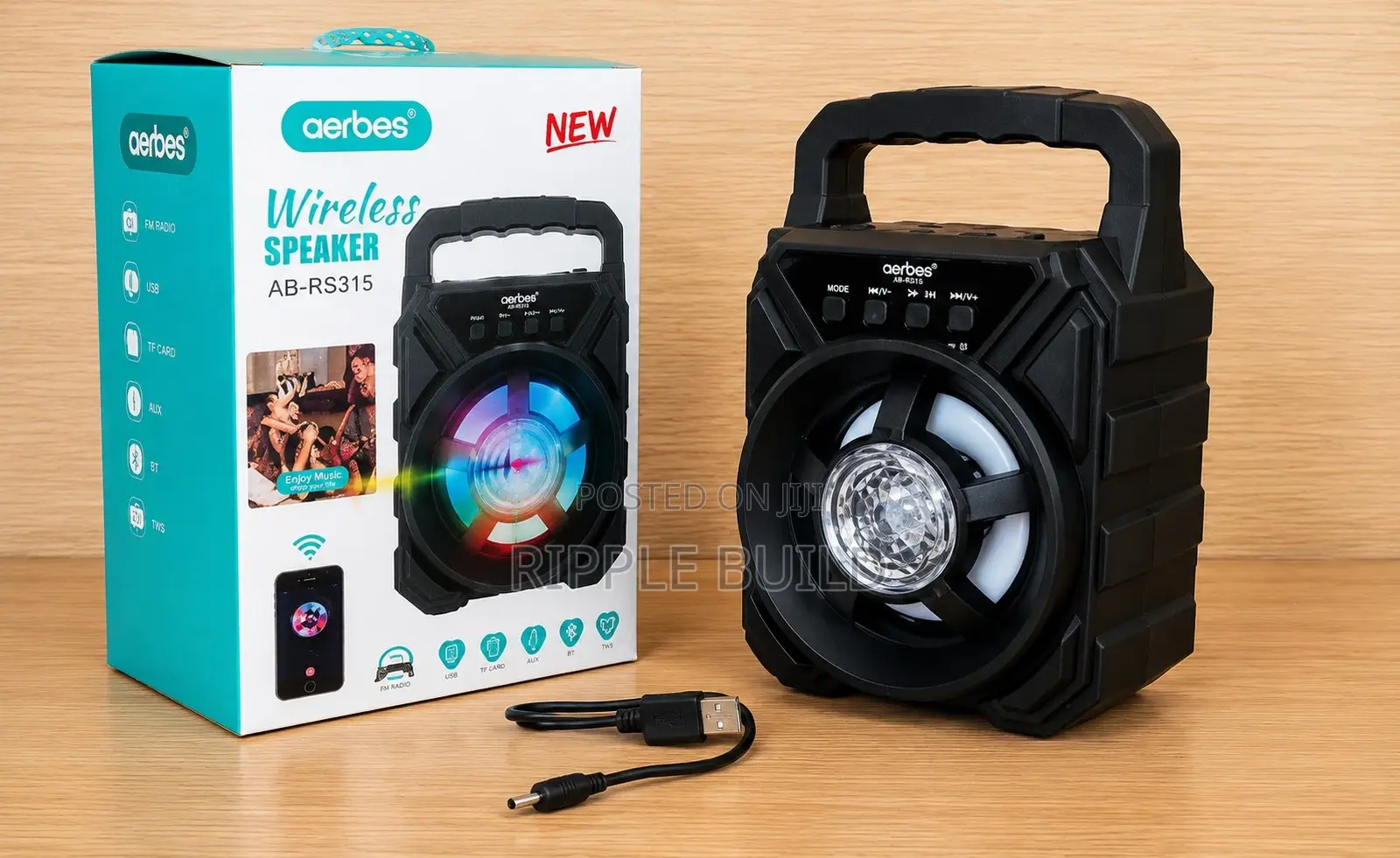 Portable Bluetooth Speaker Aerbes Ab-Rs315