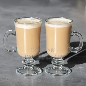 Set of 4 Irish Coffee Glasses 230ml Clear Tea Latte Cafemugs