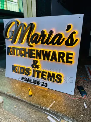 Indoor 3d en 2d Logo Signs