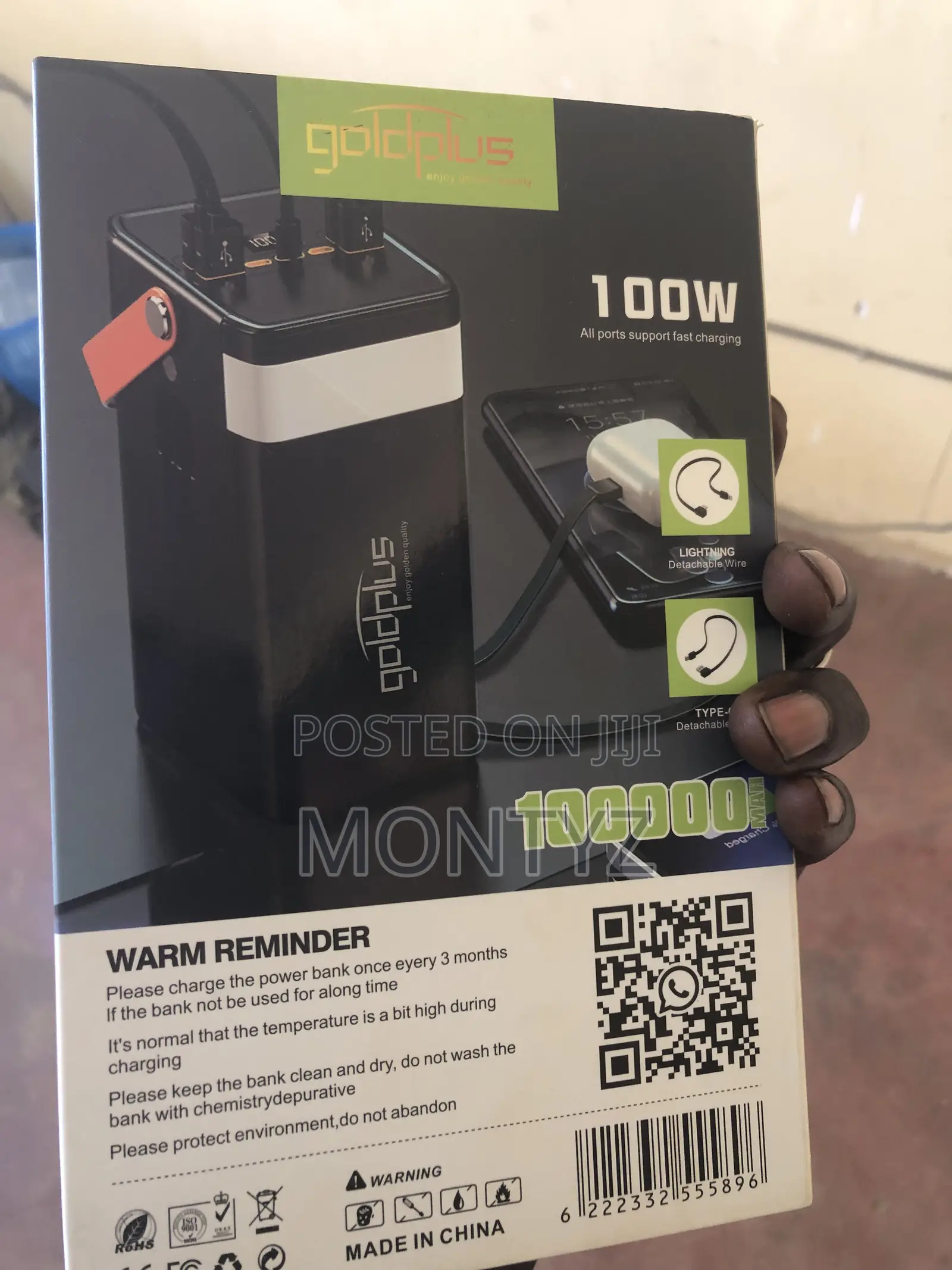 Goldplus 100000mah Powerbank