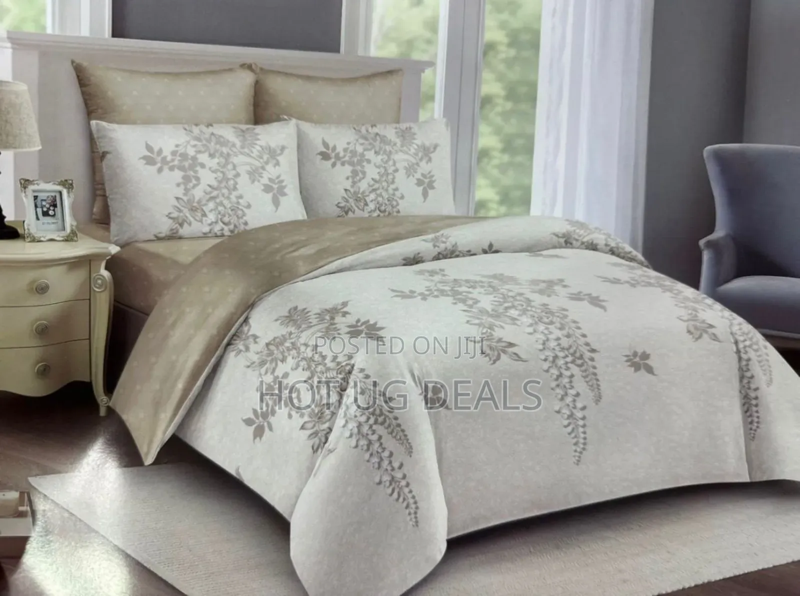 5*6 Duvet, 1 Bed Sheet 2 Pillowcases - Multicolour