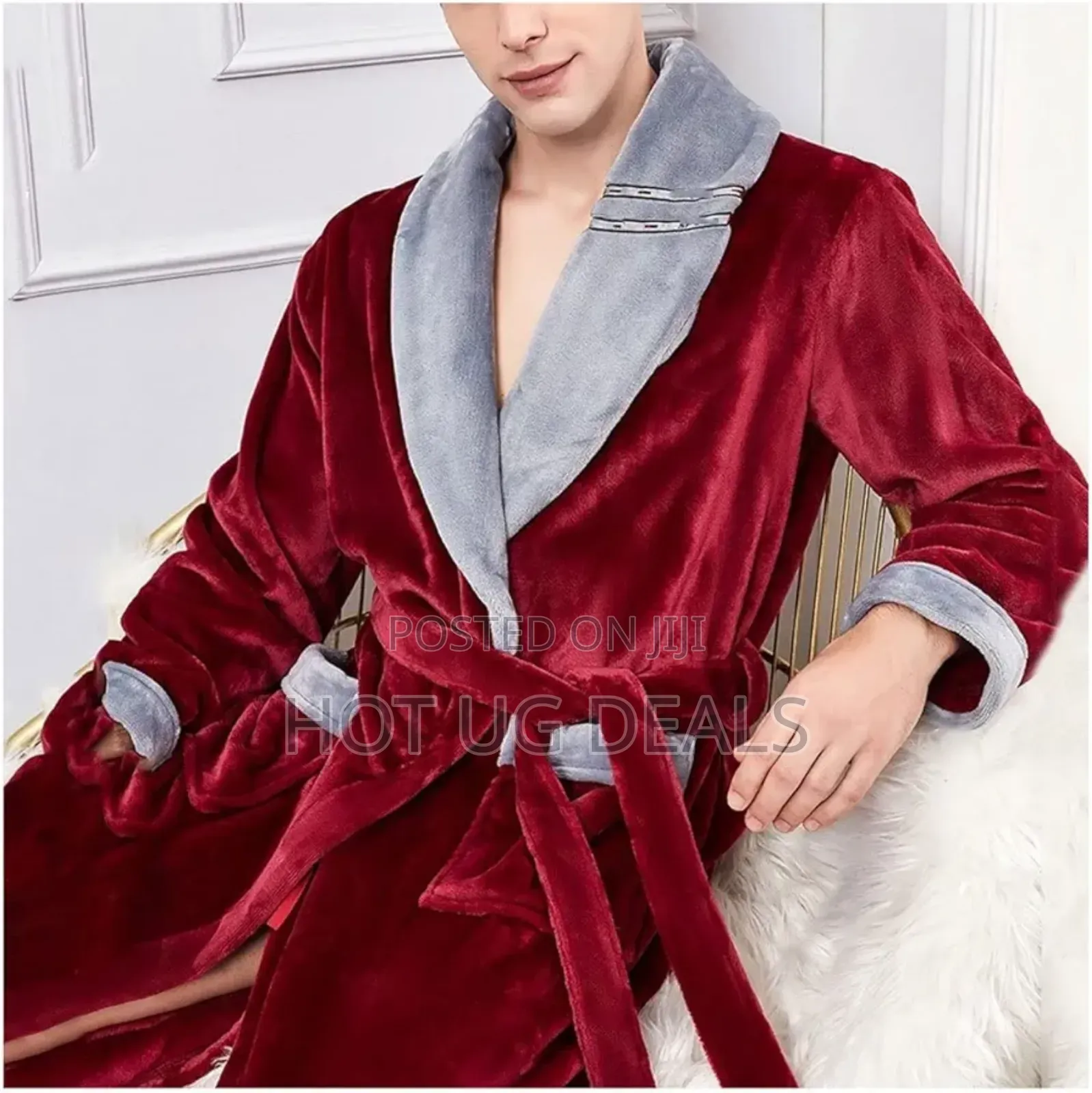Cotton Bathrobes - Maroon