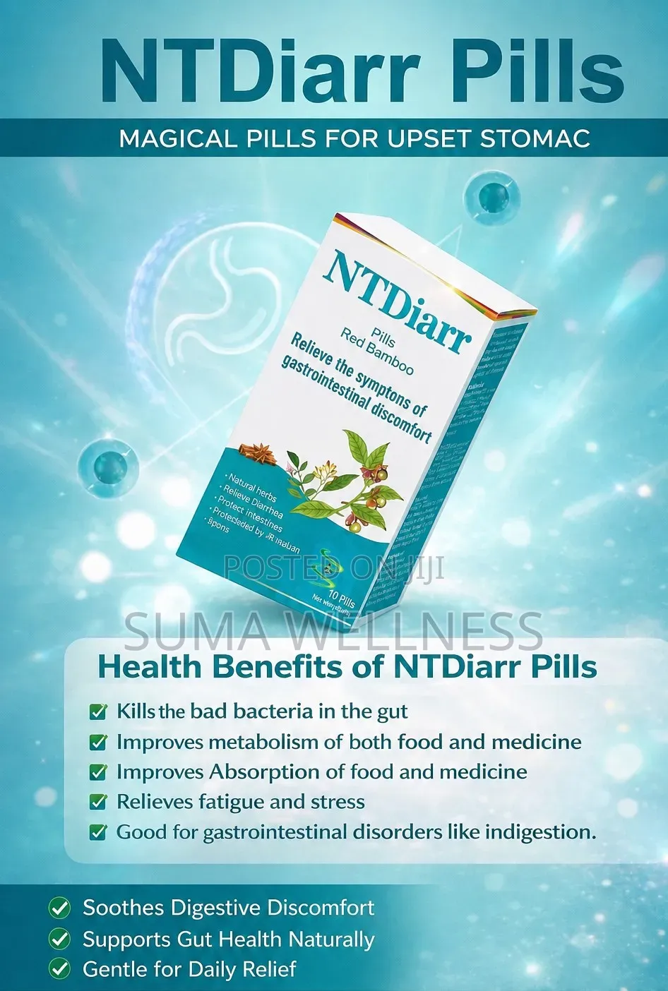 Nt Diarr Pills for Stomach Upset and Indigestion