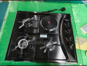 Pixel Automatic Hobb 3gas 1 Electric Hot Plate -Black Top