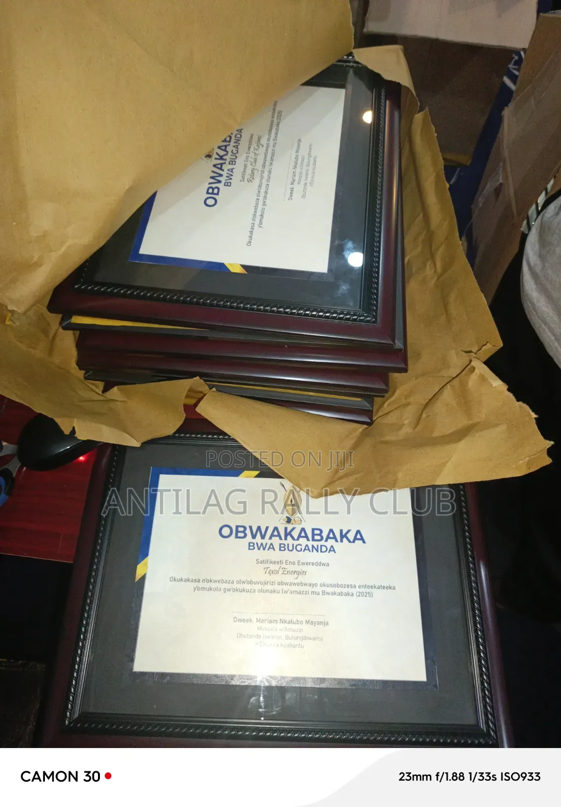 Certificates