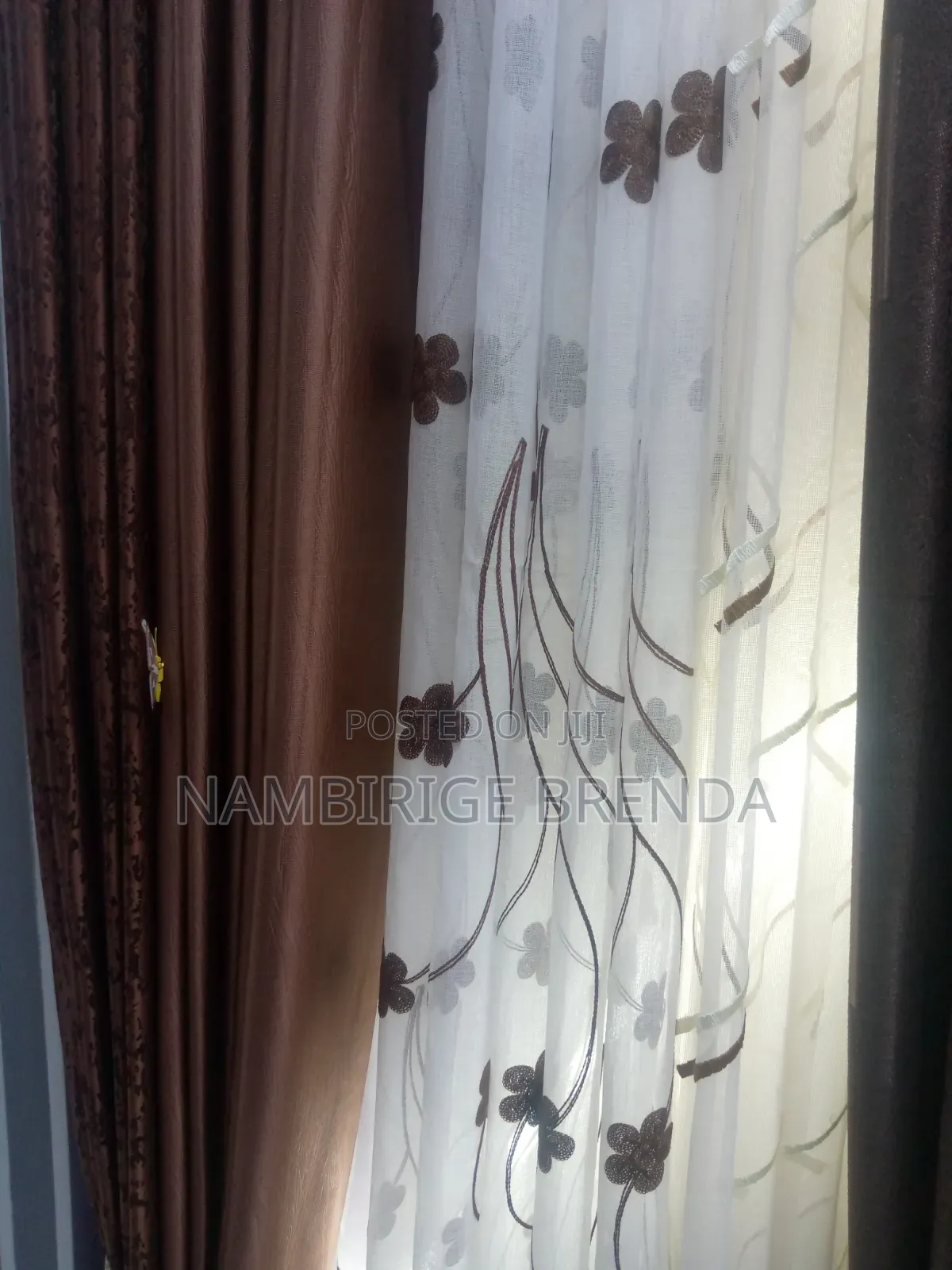 Muzira Curtains in Brown