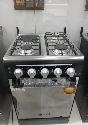 SPJ Gas Cooker 50x50cm With 3 Gas Burners 1 Electric Hotplate
