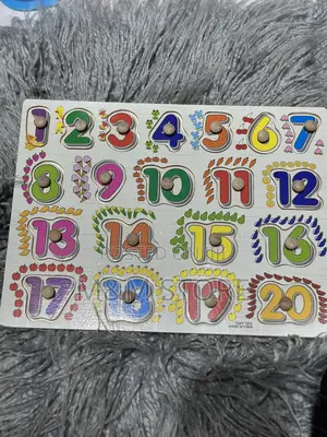 Educational Wooden Number Puzzle Board