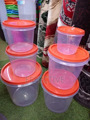 6-Piece Everfresh Round Plastic Food Container Set