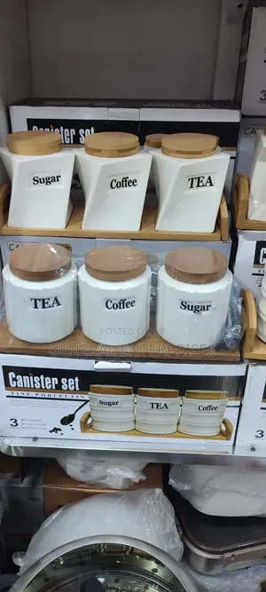 White Ceramic Canister Sets