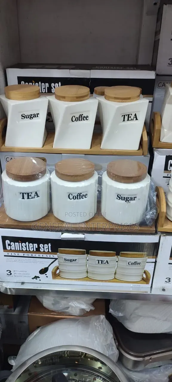 White Ceramic Canister Sets