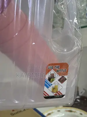 4l Plastic Fridge Water Bottle Pitcher Set With 4 Cups